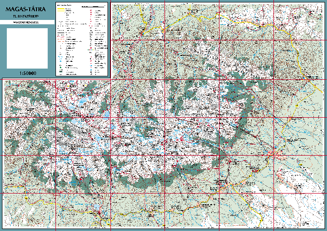 Magas-Tatra terkep